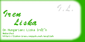 iren liska business card